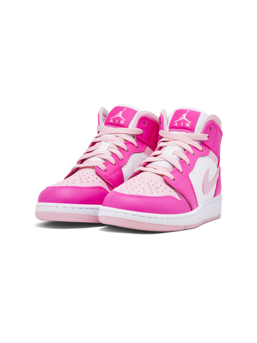 Картинка Кроссовки баскетбольные Nike Air Jordan 1 Mid Fierce Pink