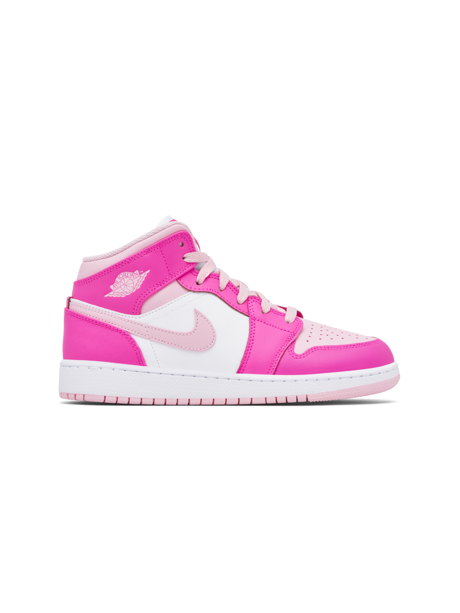 Картинка Кроссовки баскетбольные Nike Air Jordan 1 Mid Fierce Pink